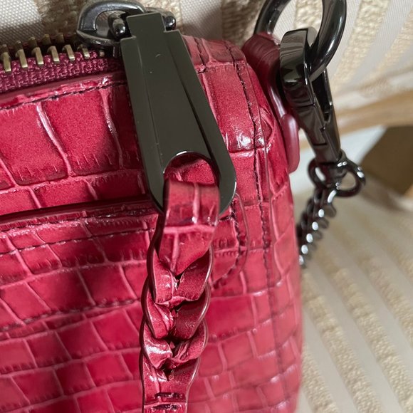 New Rebecca Minkoff Mini M.A.C. Crossbody RARE Cardinal Red (MSRP $228) - Picture 10 of 11